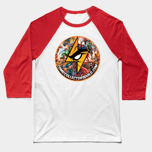 CCG logo 2 Baseball T-Shirt by Comic Collectors Guild 